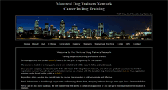 Desktop Screenshot of montrealdogtrainersnetwork.com